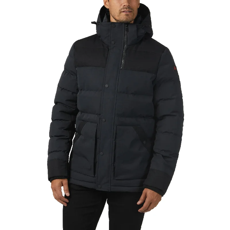 Men's eco-conscious utility coat-Pajar Men's Locarno Mixed Media Light Weight Jacket with Detachable Hood