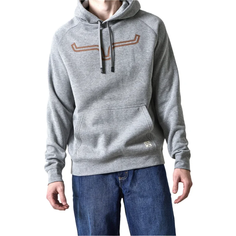 Men's cycling hoodie-Kimes Ranch Men's Outlier Grey Heather Hoodie