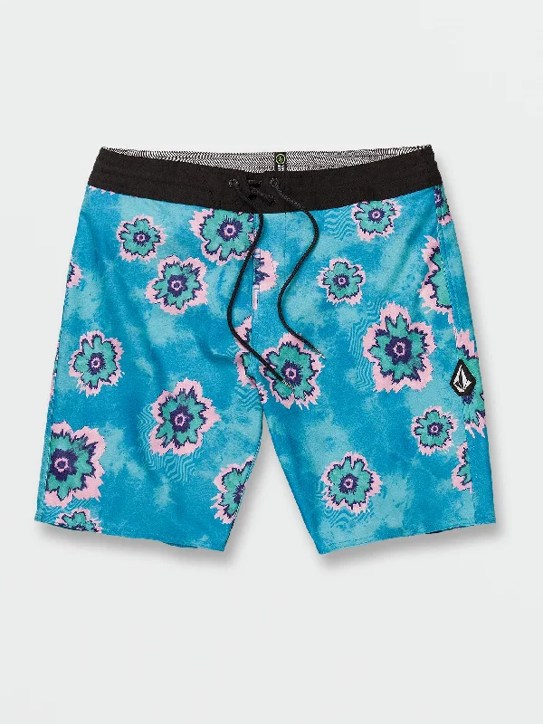 Men's modern shorts-Medal Petal Stoney Trunks - Maliblue