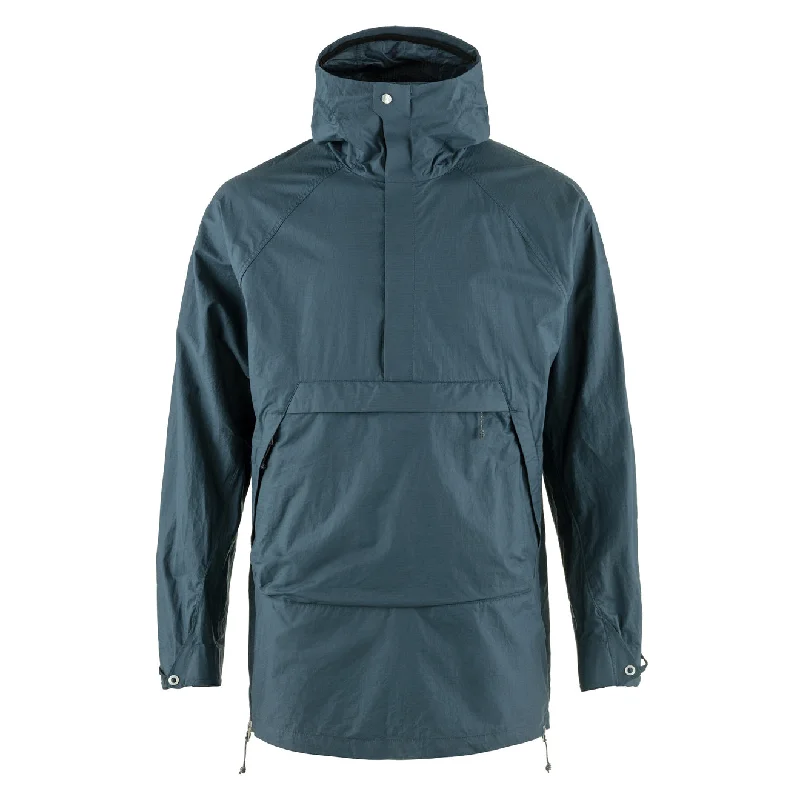 Men's high-stretch fleece jacket-Fjallraven Singi X-Anorak Mountain Blue