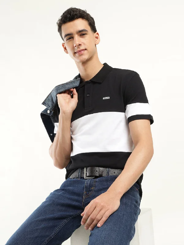 Men's Colorblock Polo T-Shirt