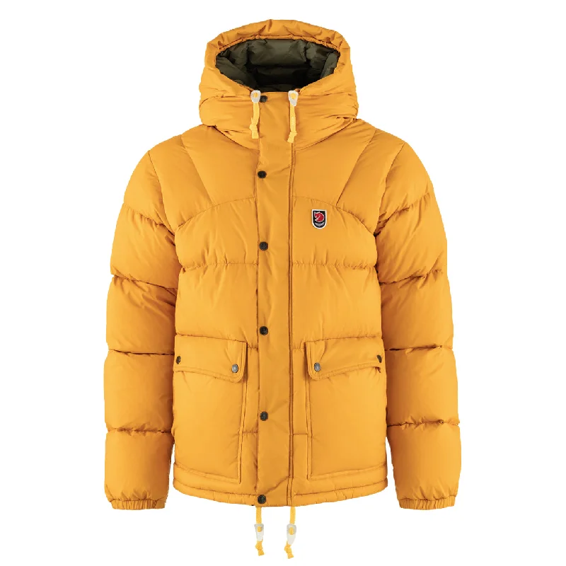 Men's antibacterial softshell jacket-Fjallraven Expedition Down Lite Jacket Mustard Yellow / Green