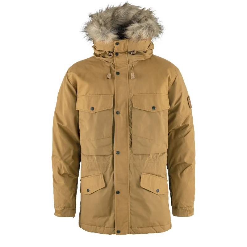 Men's weather-resistant jacket-Fjallraven Singi Down Jacket Buckwheat Brown