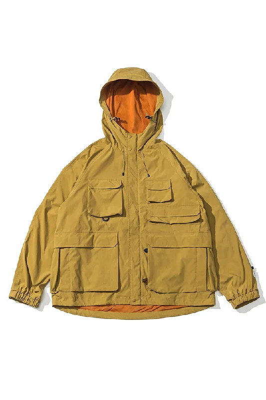 Men's breathable raincoat-Outdoor  Fishing Jacket In Khaki