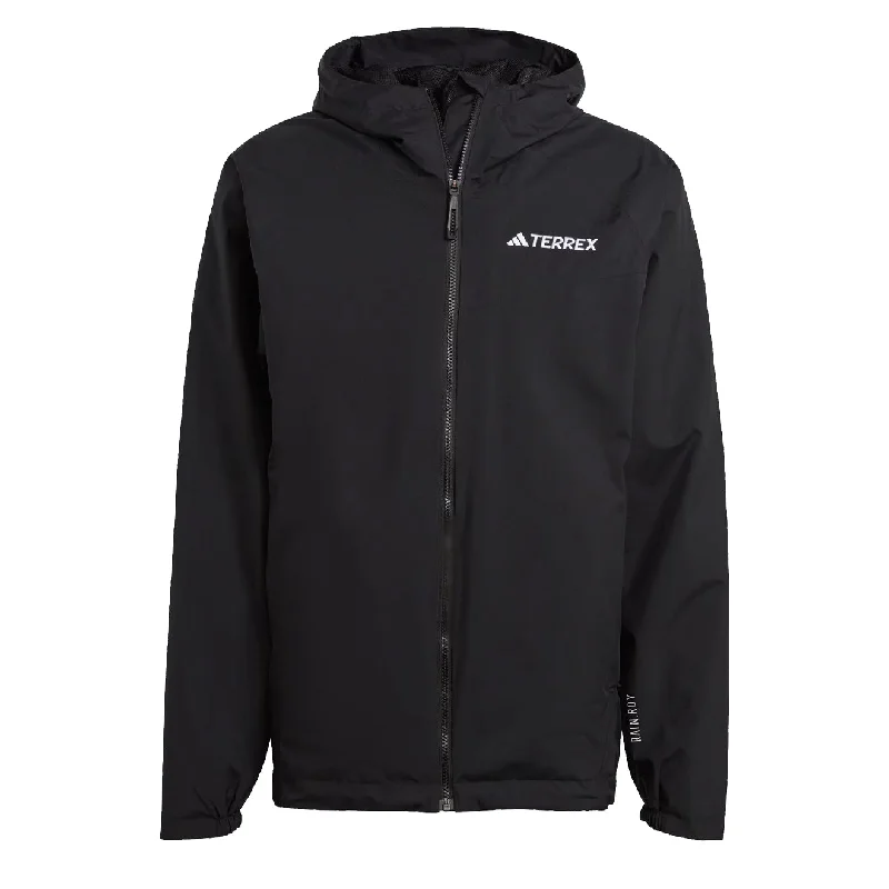 Men's weatherproof windbreaker-Adidas Terrex Multi 2L Rain.Rdy Jacket Black