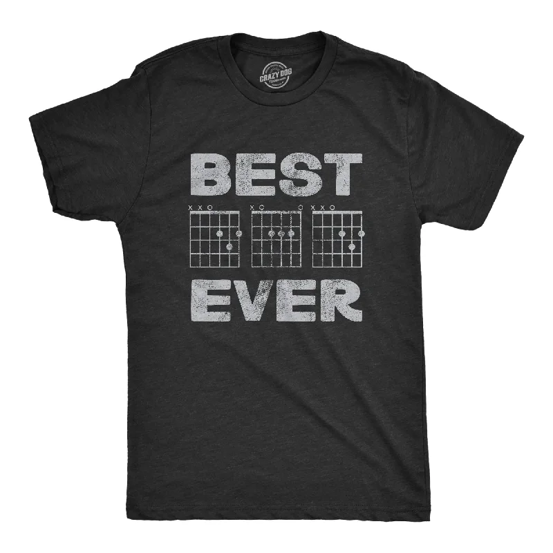 Best Dad Ever Guitar Chords Men's T Shirt