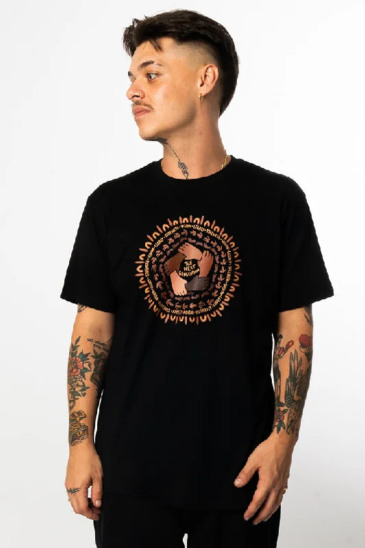 Our Legacy Is In Our Hands NAIDOC 2025 Black Cotton Crew Neck Unisex T-Shirt