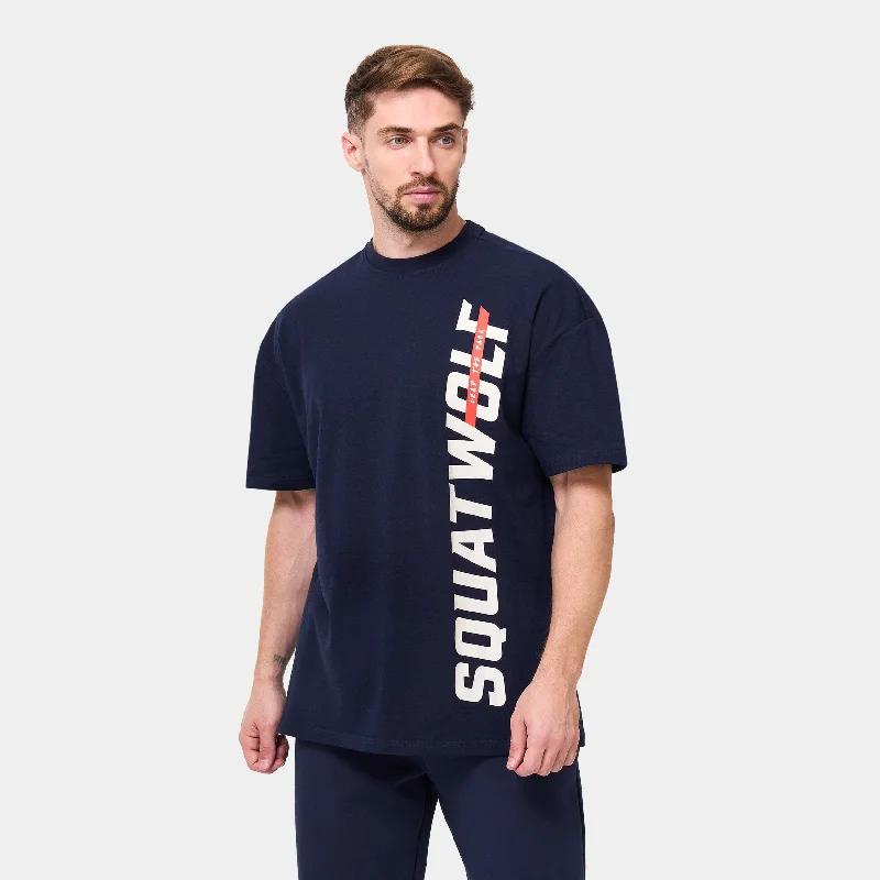 Core Oversize Graphic Tee - Navy