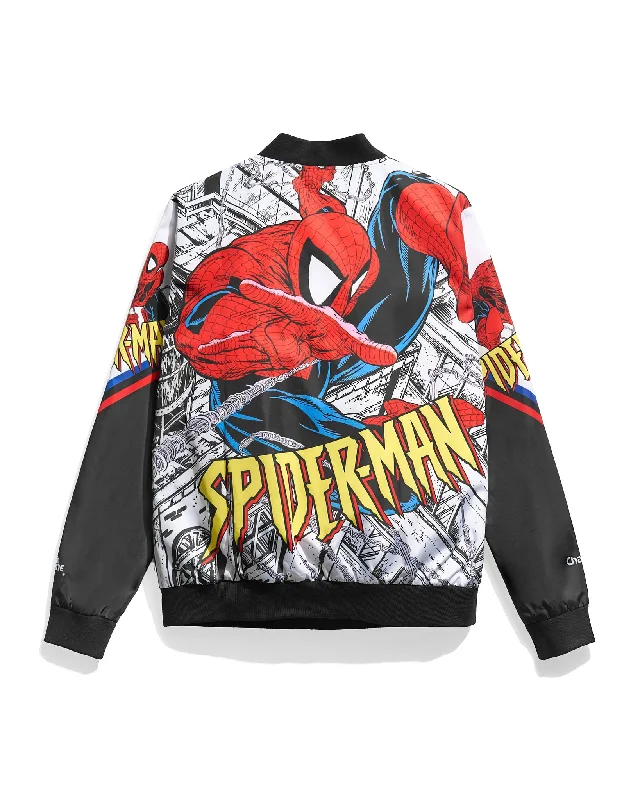 Men's fashion-forward trench coat-Spider-Man Fanimation Jacket