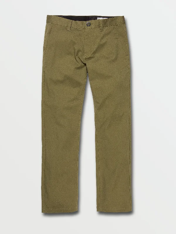 Men's fashion-forward travel wear pants-Frickin Modern Stretch Pants - Martini Olive