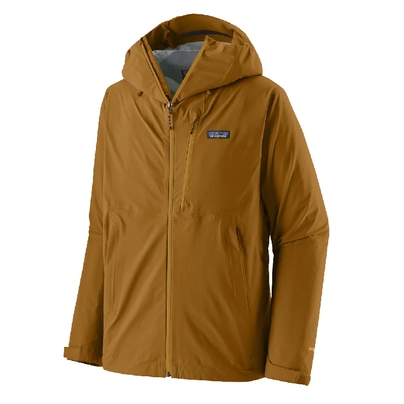 Men's summer windbreaker-Patagonia Granite Crest Rain Jacket Raptor Brown