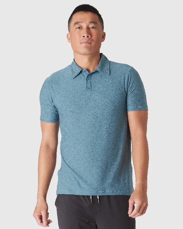 Men's neutral polo shirt-Heather Centurion Active Polo 2.0