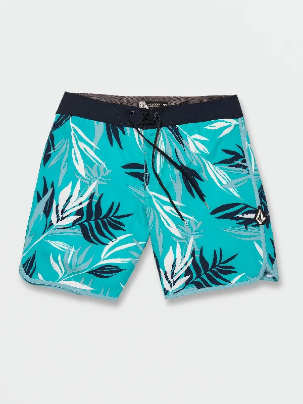 Men's organic cotton shorts-Bleeding Leaf Mod-Tech Trunks - Electric Blue