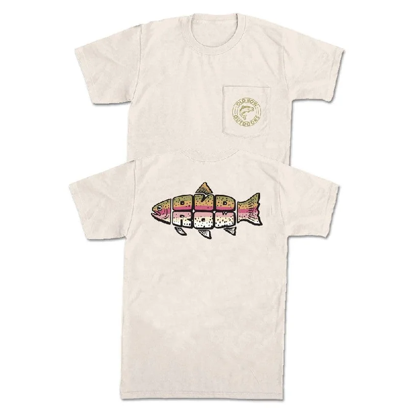 Old Row Outdoors Trout Text Pocket Tee