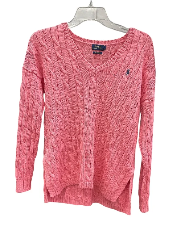 Men's fitted polo shirt-Sweater By Polo Ralph Lauren In Pink, Size: Xs