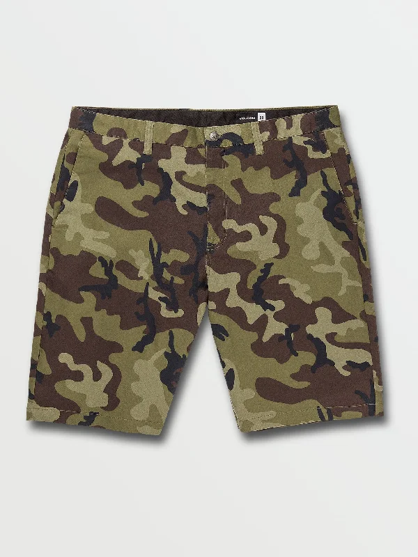 Men's pleated shorts-Vmonty Shorts - Green Combo