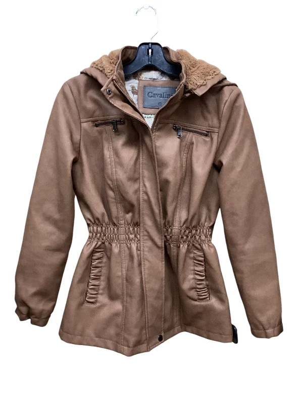 Men's performance leather jacket-Jacket Other By Clothes Mentor In Brown, Size: S