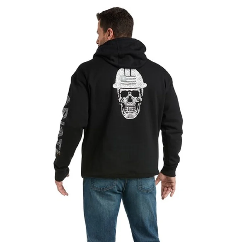 Men's vintage hoodie-Ariat Men's Rebar Roughneck Pullover Hoodie