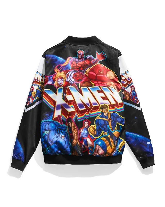 Men's summer softshell jacket-X-Men Video Game Fanimation Satin Jacket