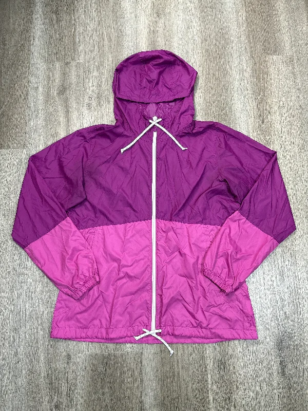 Men's adventure jacket-Jacket Windbreaker By Columbia In Purple, Size: L