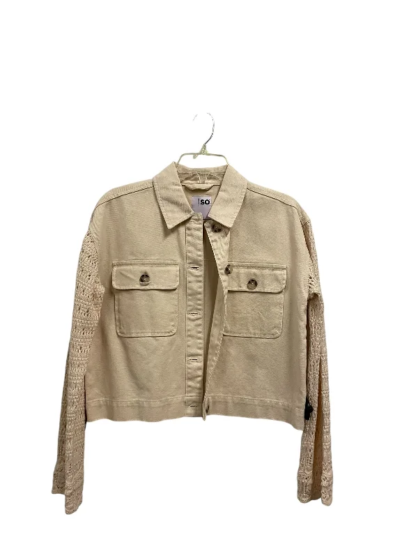 Men's lightweight utility coat-Jacket Other By So In Beige, Size: S