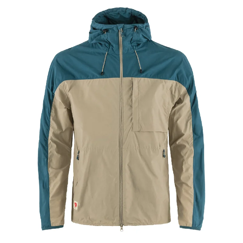 Men's lightweight utility jacket-Fjallraven High Coast Wind Jacket Fossil / Deep Sea