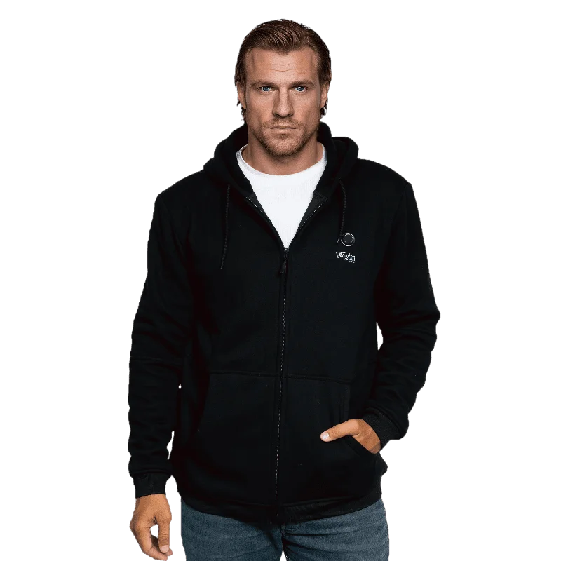 Men's hemp hoodie-Men’s Zip Hoodie Jacket