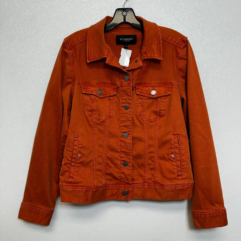 Men's relaxed fit raincoat-Jacket Other By Liverpool In Orange, Size: M