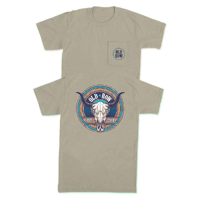 Old Row Outdoors Cow Skull Pocket Tee