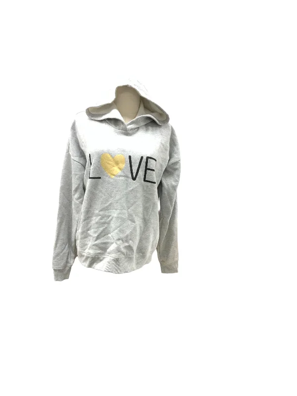 Men's no-iron hoodie-Marled Jr Love Hoodie Gray L