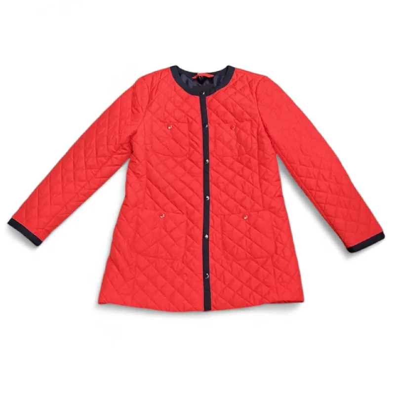 Men's tech-fabric utility jacket-Jacket Puffer & Quilted By Talbots In Red, Size: S