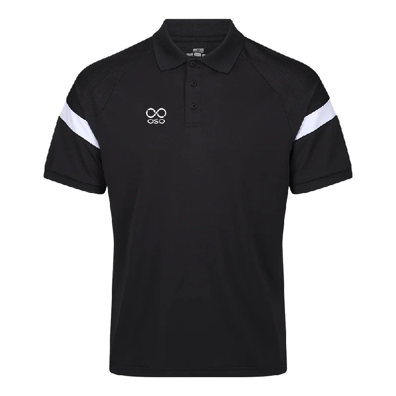 Men's classic fit polo shirt-OSO Kinetic Polo - Black / White