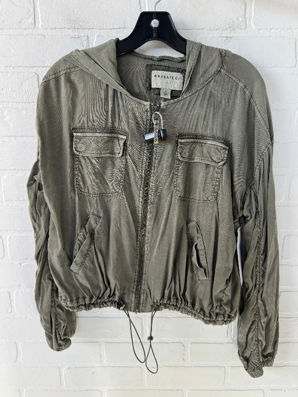 Men's gym-ready leather jacket-Jacket Other By Marrakech In Green, Size: S