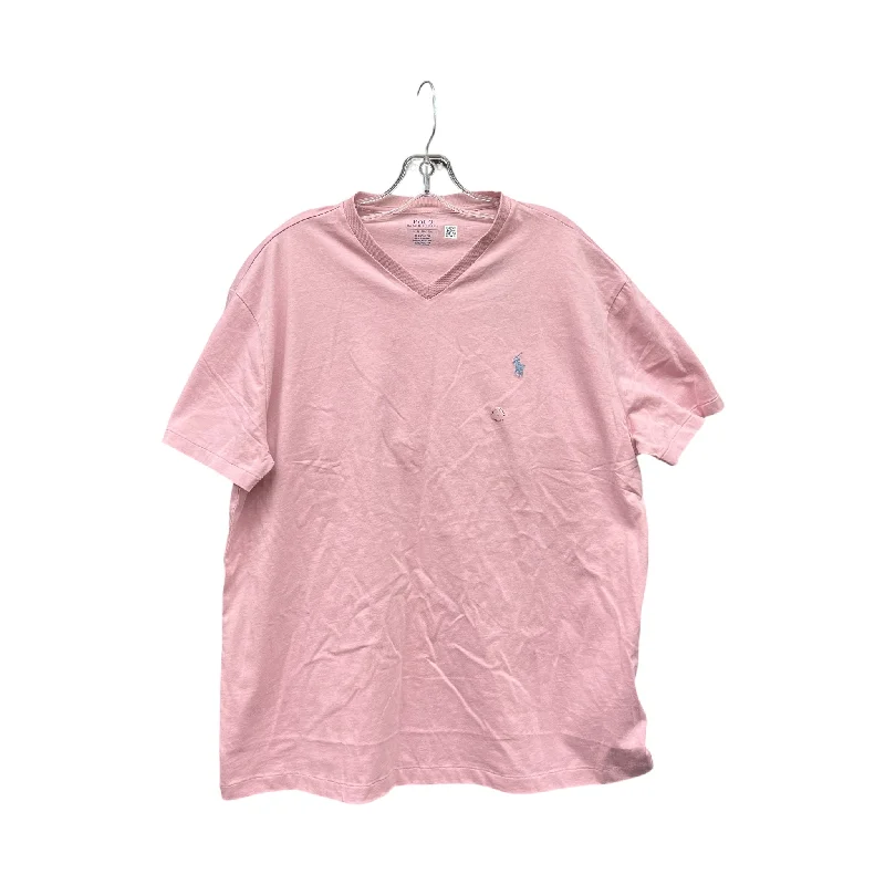 Men's everyday polo shirt-Top Ss Basic By Polo Ralph Lauren In pink, Size:L