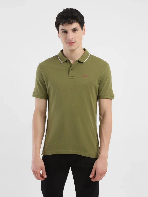 Men's Solid Polo T-shirt