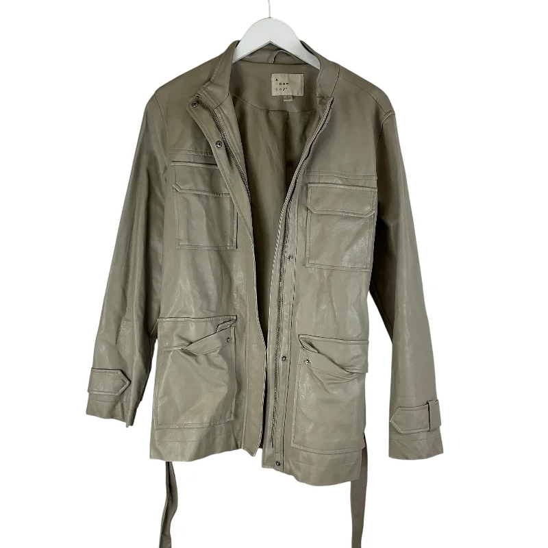 Men's eco-conscious trench coat-Jacket Leather By A New Day In Gold, Size: L