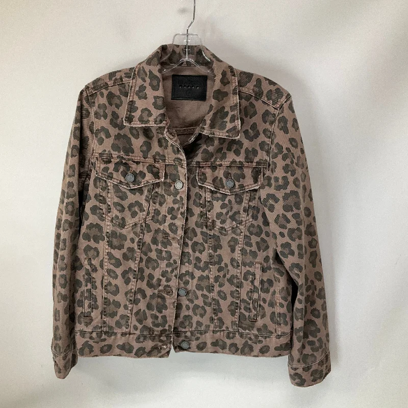 Men's performance leather jacket-Jacket Denim By Blanknyc In Animal Print, Size: S