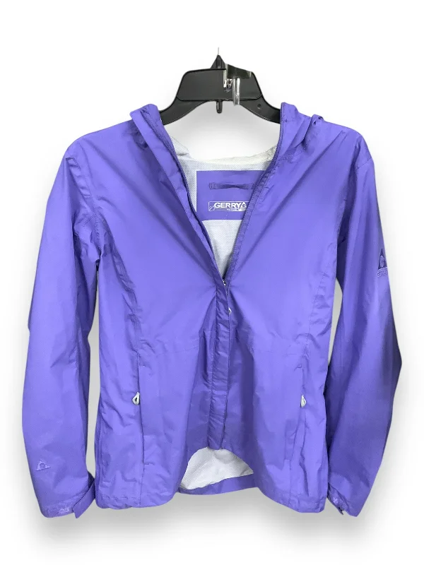 Men's sporty running jacket-Jacket Windbreaker By Clothes Mentor In Purple, Size: S