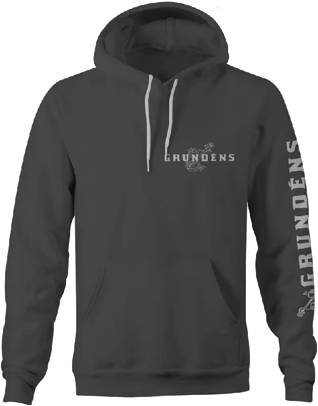 Men's zip-up hoodie-Grundens Men's Mermaid Graphic Pullover Hoodie