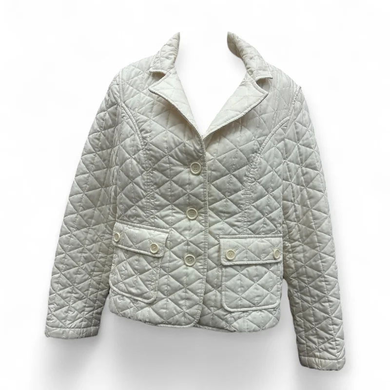 Men's high-performance softshell jacket-Jacket Puffer & Quilted By Ann Taylor In White, Size: 6