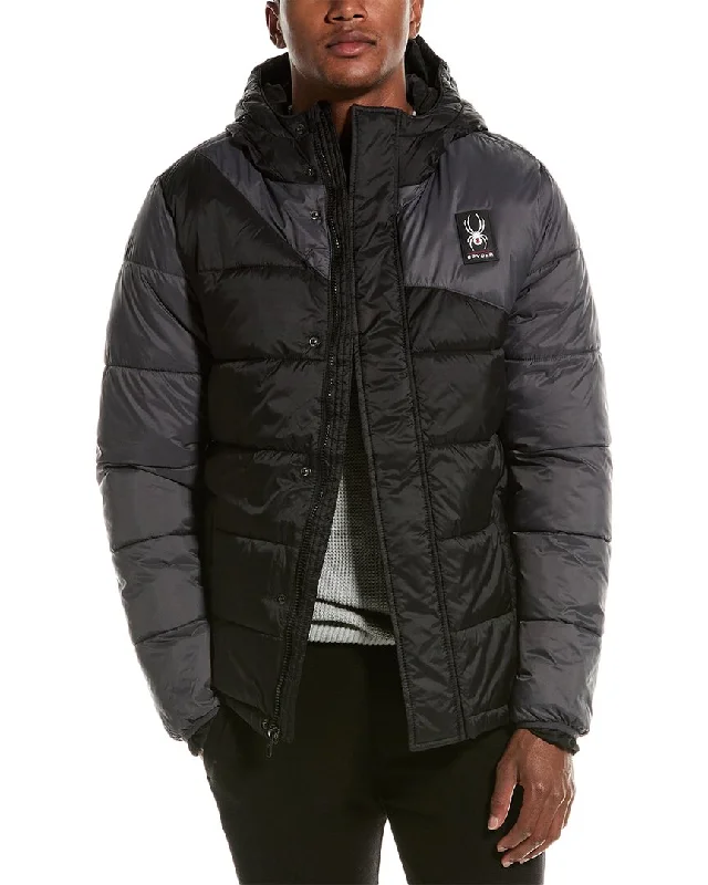 Men's relaxed fit fleece jacket-Spyder Circuit Puffer Jacket