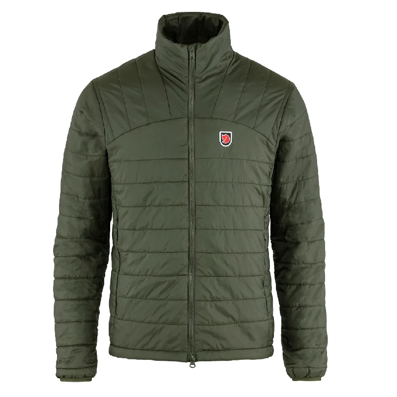 Men's tech-fabric jacket-Fjallraven Expedition X-Latt Jacket Deep Forest