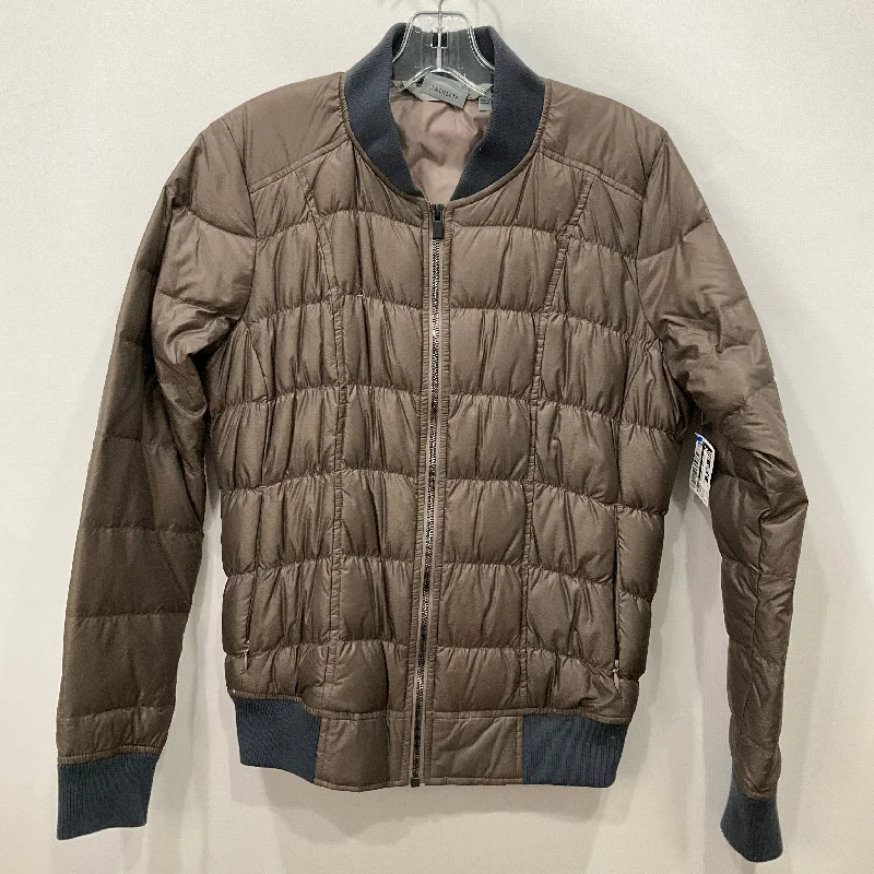 Men's adventure jacket-Jacket Puffer & Quilted By Athleta In Taupe, Size: S