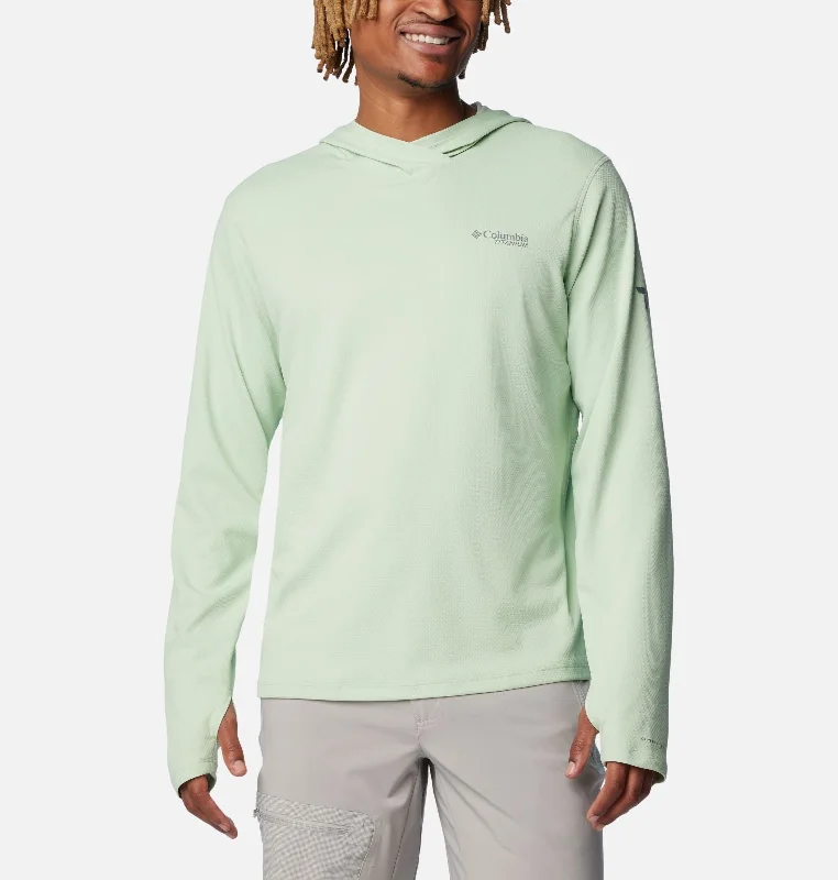 Men's cotton hoodie-Men's Summit Valley Hoodie - Sage Leaf