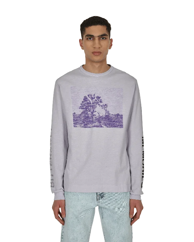 Graphic Longsleeve T-Shirt Purple