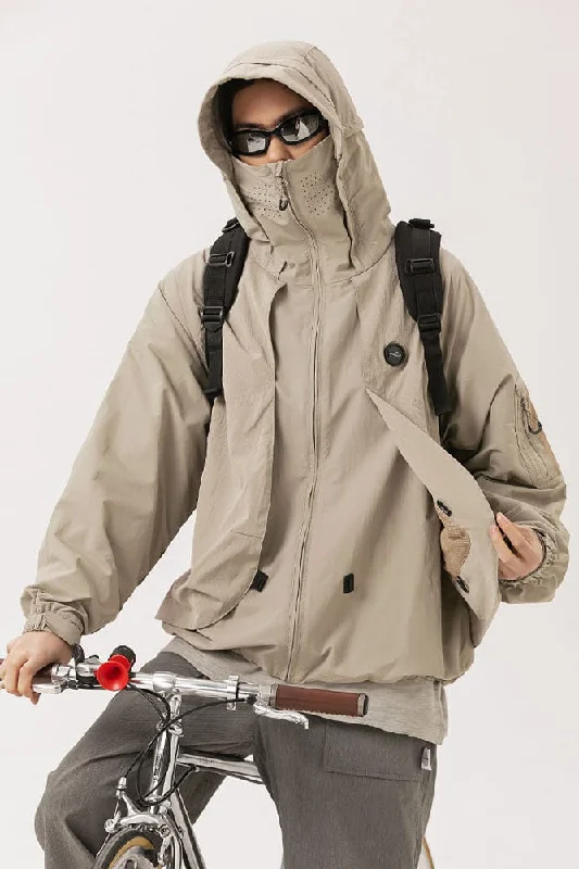 Men's summer windbreaker-Hiking Windbreaker In Khaki