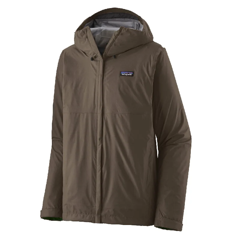 Men's weatherproof utility jacket-Patagonia Torrentshell 3L Rain Jacket Dark Walnut