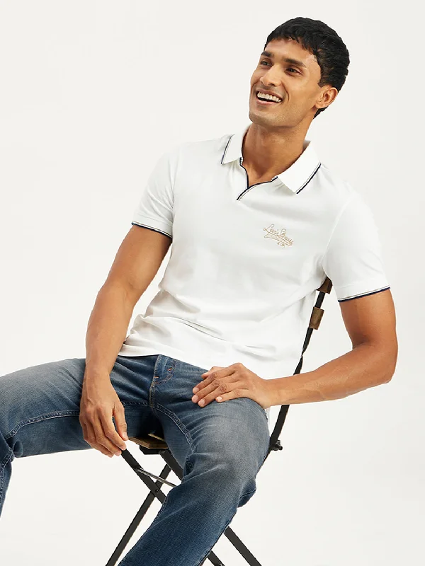 Men's Solid Slim Fit Polo T-Shirt