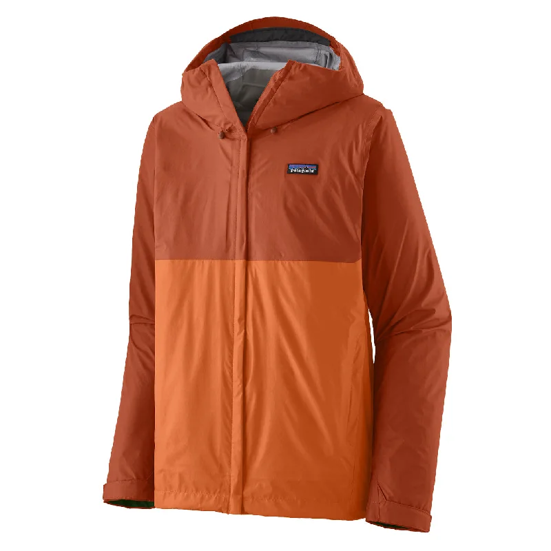 Men's wrinkle-resistant bomber coat-Patagonia Torrentshell 3L Rain Jacket Redtail Rust