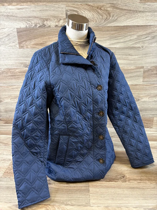 Men's performance travel jacket-Jacket Puffer & Quilted By Lands End In Navy, Size: S